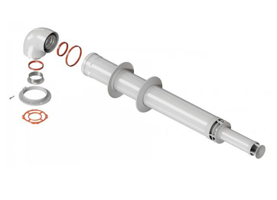 Комплект дымохода АНТИЛЕД УНИВЕРСАЛЬНЫЙ 60/100 - 1000мм (кроме Immergas и Navien Deluxe 75/100 стар.) #1