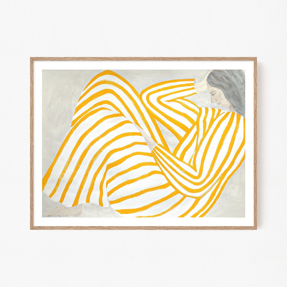 Постер "Bored Yellow Sofia Lind", 21х30 см #1