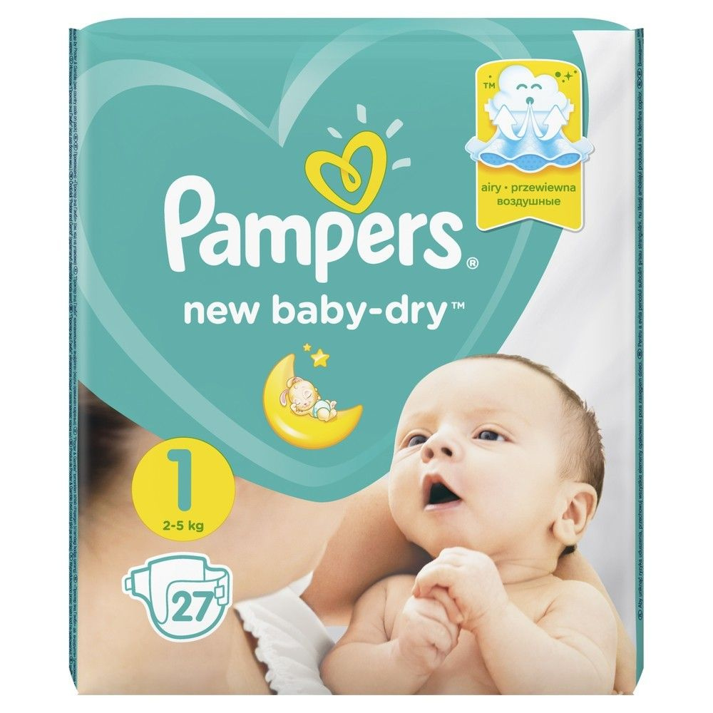 Подгузники Pampers New Baby-Dry 2-5кг 27шт #1