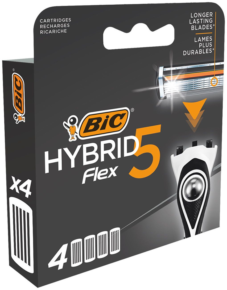 Bic Flex 5 Hybrid Сменные кассеты 4шт #1