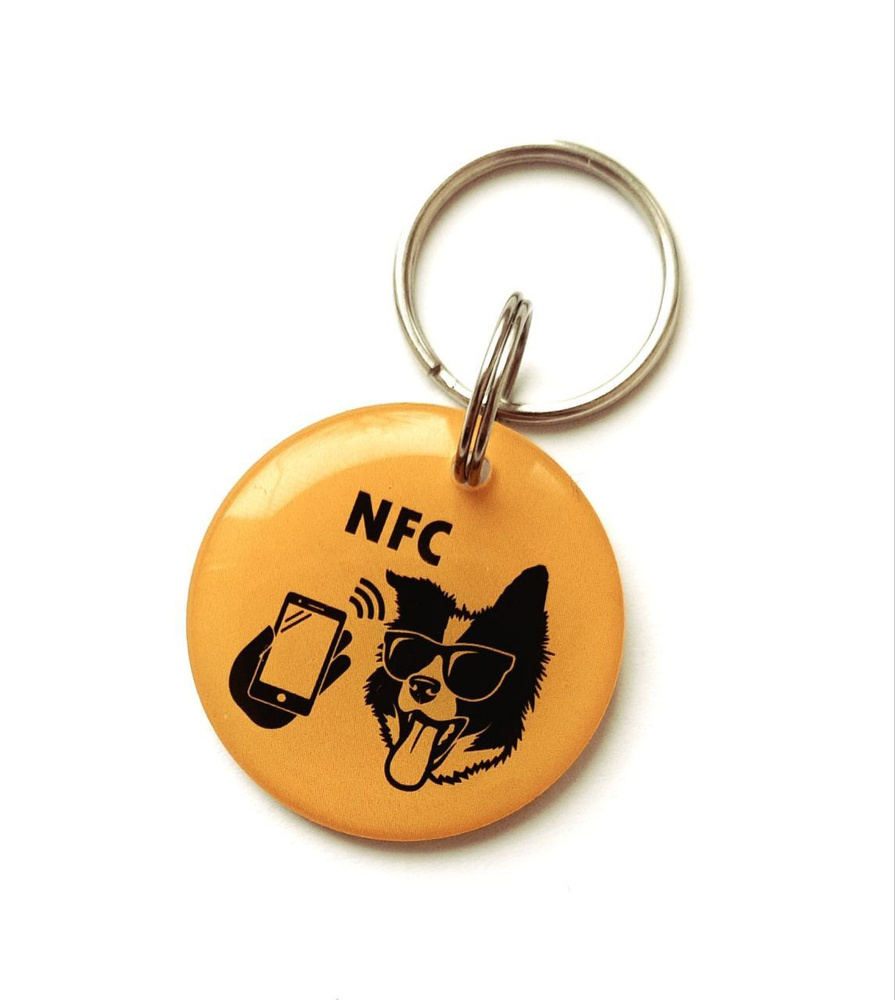Адресник для собаки QR код + NFC брелок на ошейник для собак  #1