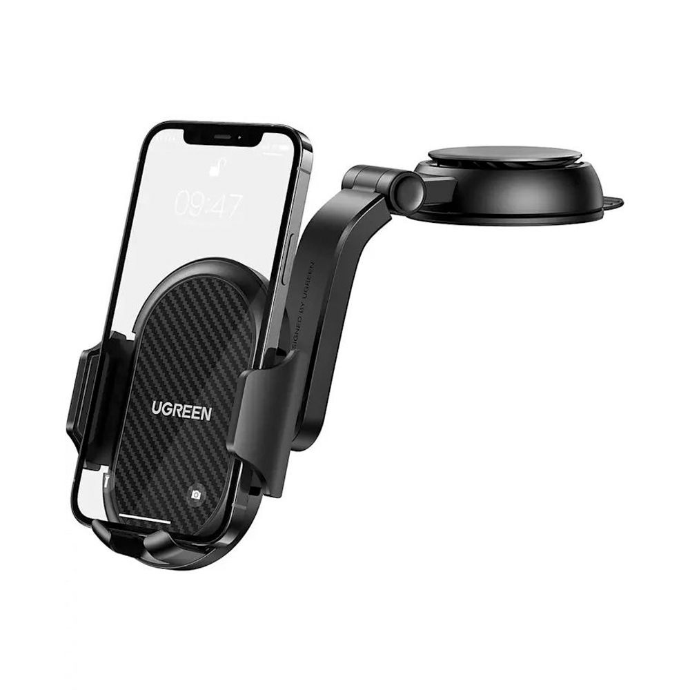 Автомобильный держатель UGREEN LP405 (20473) Waterfall-Shaped Suction Cup Phone Mount с присоской чёрный #1