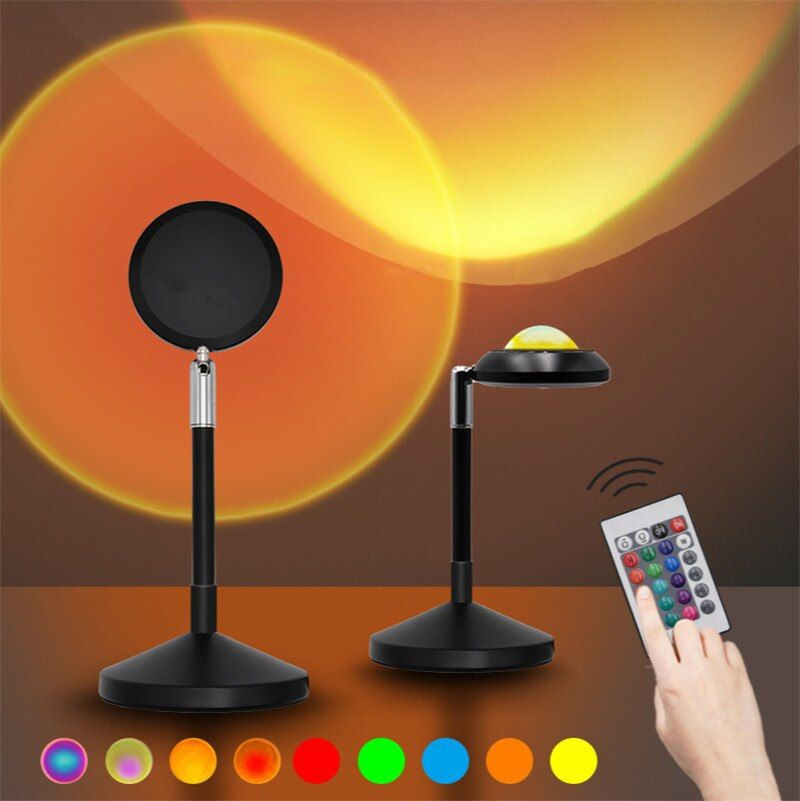 Декоративный светильник с эффектом заката 16 цветов / Закатная лампа / Sunset Lamp  #1