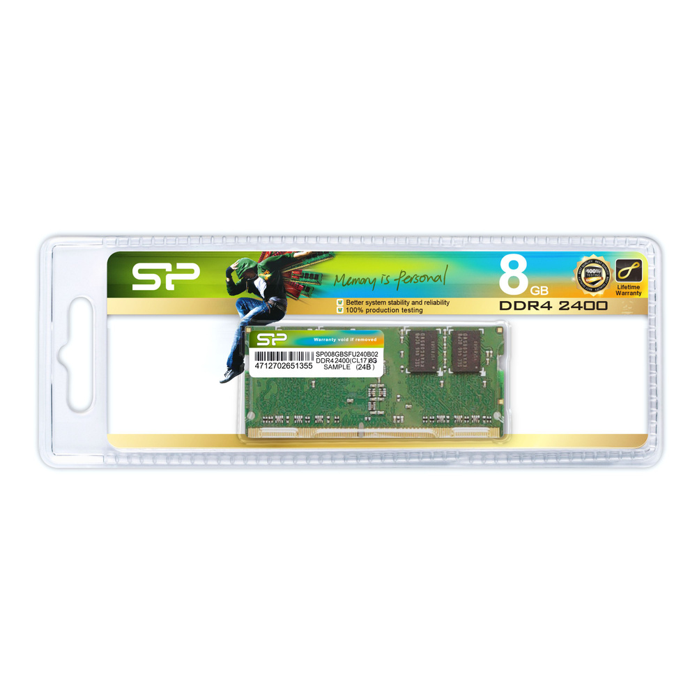 Silicon Power Оперативная память DDR4 2400 Мгц 1x8 ГБ (SP008GBSFU240B02) #1