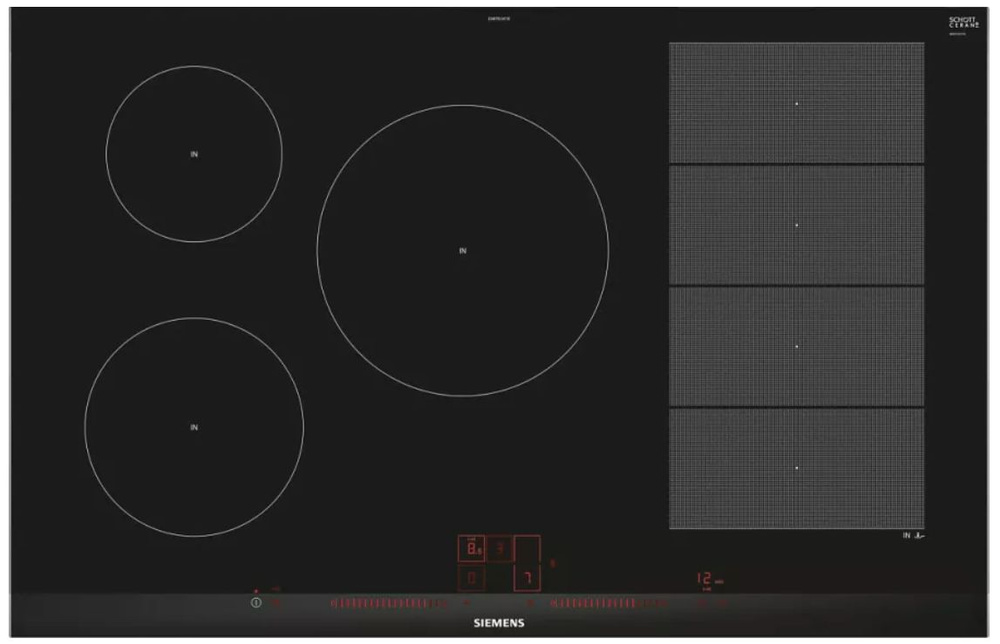Электрическая варочная панель Siemens EX875LVC1E, индукционная, черная  #1