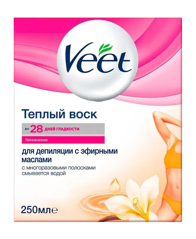 Теплый воск для эпиляции с эфирными маслами Veet Теплый воск  #1