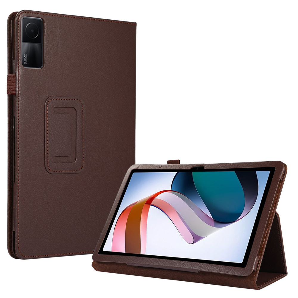Чехол для планшета Redmi Pad 2022 10,6 дюйма, кожаная (коричневый)  #1