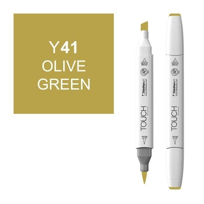 Маркер Touch Twin "Brush" цвет Y41 (olive green) #1