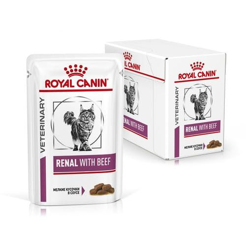 Royal Canin Renal Feline (Говядина) паучи (12шт по 85г) #1