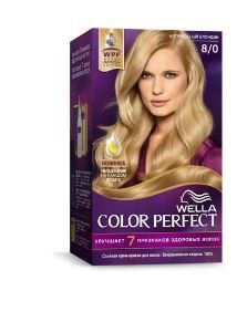 Крем краска для волос Wella Color Perfect 8/0 Натуральный блондин, 50 мл  #1