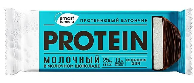 Smart Formula, батончик протеиновый молочный в молочном шоколаде, 40 г - 3 шт.  #1