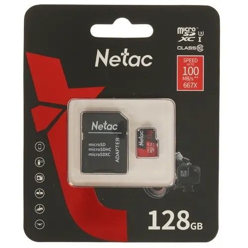 Netac Карта памяти  (NT02P500PRO-128G-R) #1