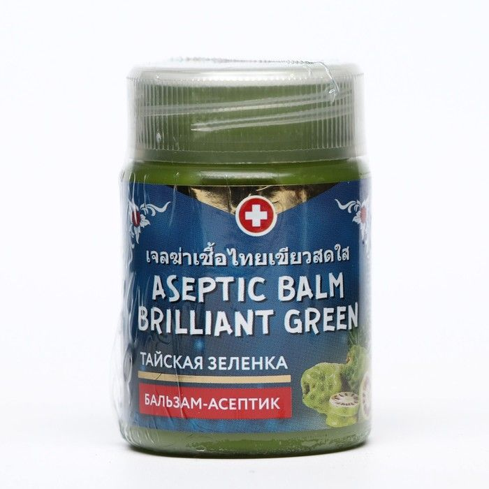 Зеленка тайская Binturong Aseptic Balm Brilliant Green с экстрактом нони, 50 г  #1