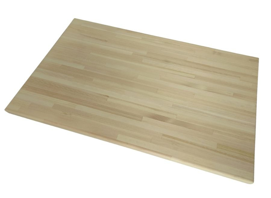 Столешница деревянная для стола, шлифованная под покраску, 130х60х4 см  #1
