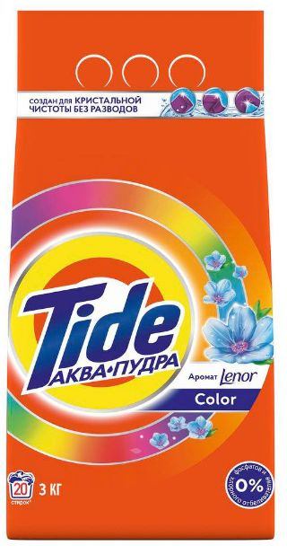 Tide Стиральный порошок автомат, Color Lenor Scent 3кг - купить с ...