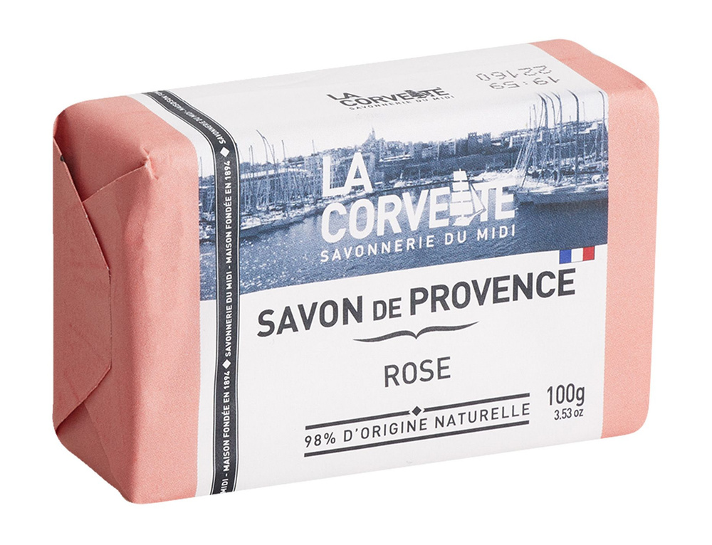 Туалетное мыло с ароматом розы La Corvette Savon de Provence Rose #1