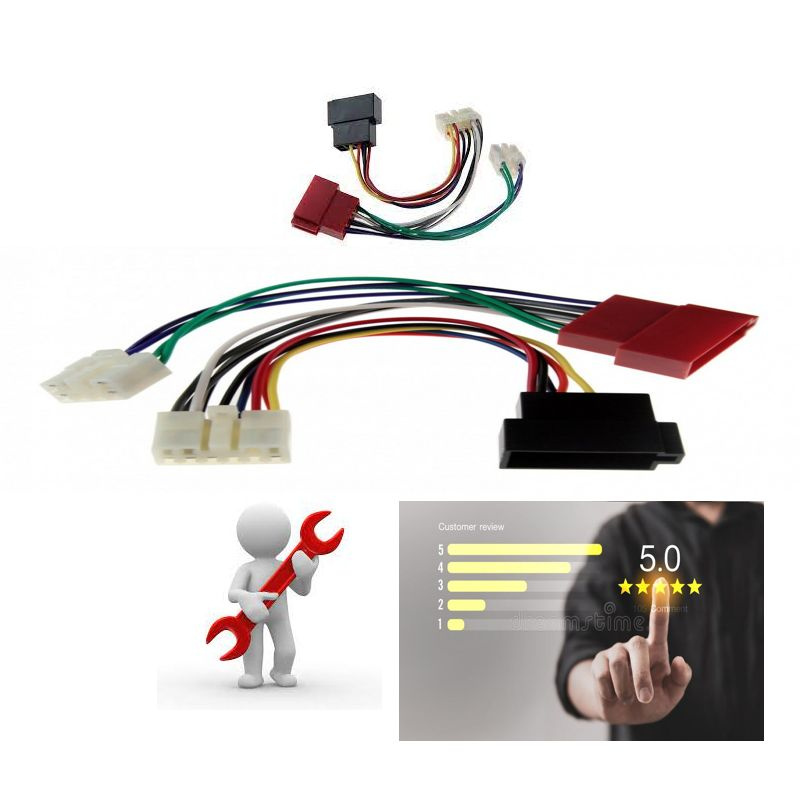 ISO-коннектор для штатной магнитолы Тойота 1987-2012 - купить в ...