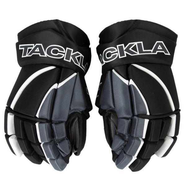 Перчатки TACKLA 1000X Game Zone Ice Hockey Gloves JR BLACK-GREY 12 #1