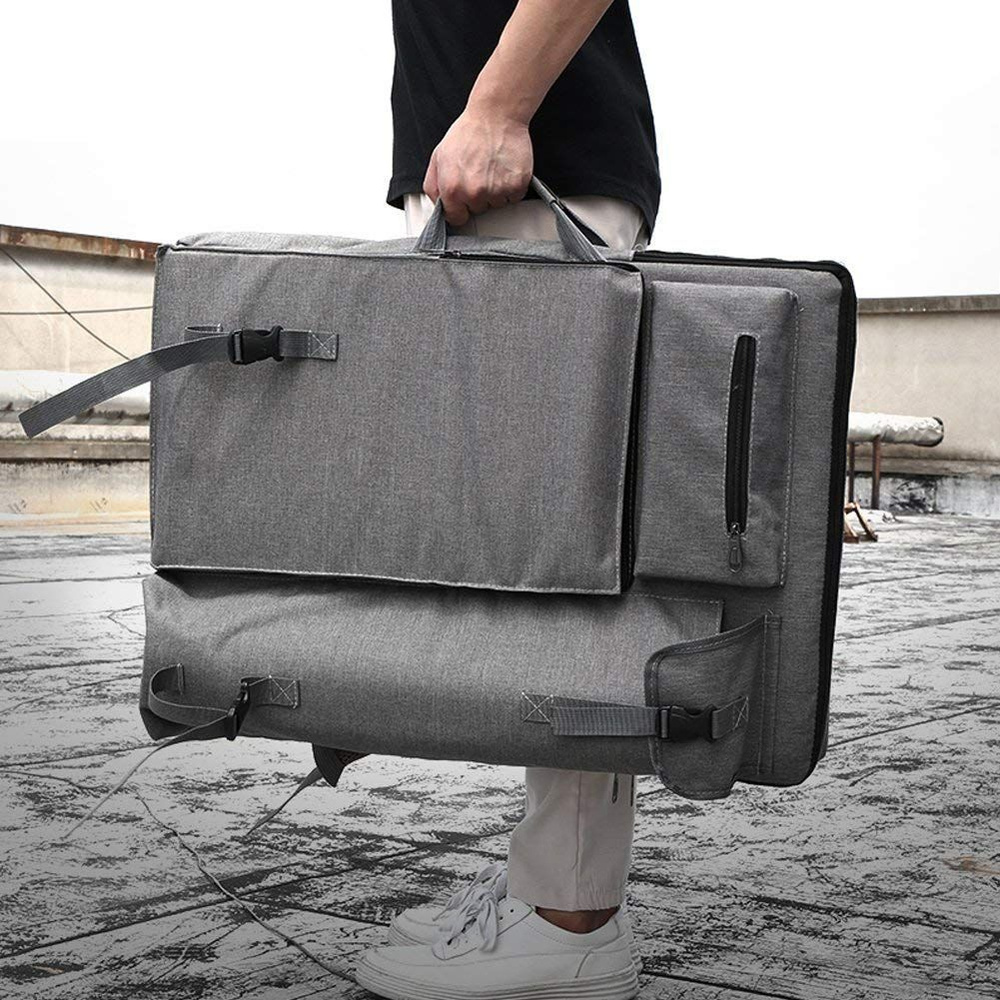 Сумка для художника /Водонепроницаемый рюкзак 47*65*8см серый  #1