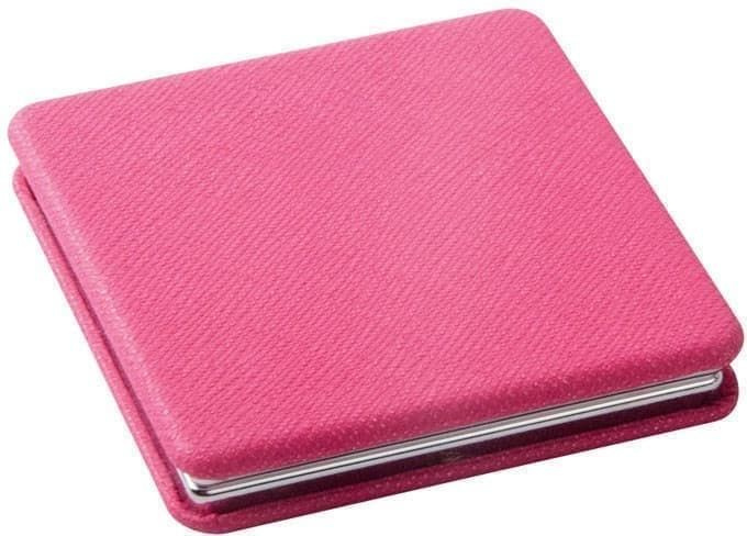 Зеркало Dewal Beauty серия "Палитра" карманное квадратное, розовое , размер 6х6см  #1