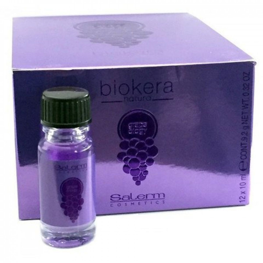 Salerm Эликсир с маслом виноградной косточки (10МЛ х 12) - BIOKERA GRAPEOLOGY SERUM  #1