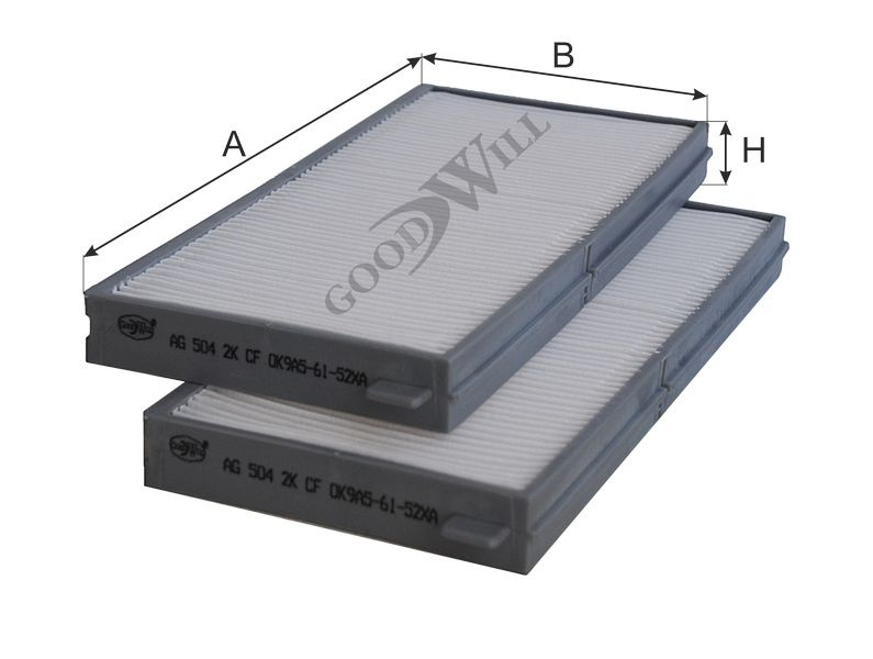 Goodwill Фильтр салонный арт. AG 504 2K CF, 1 шт. #1