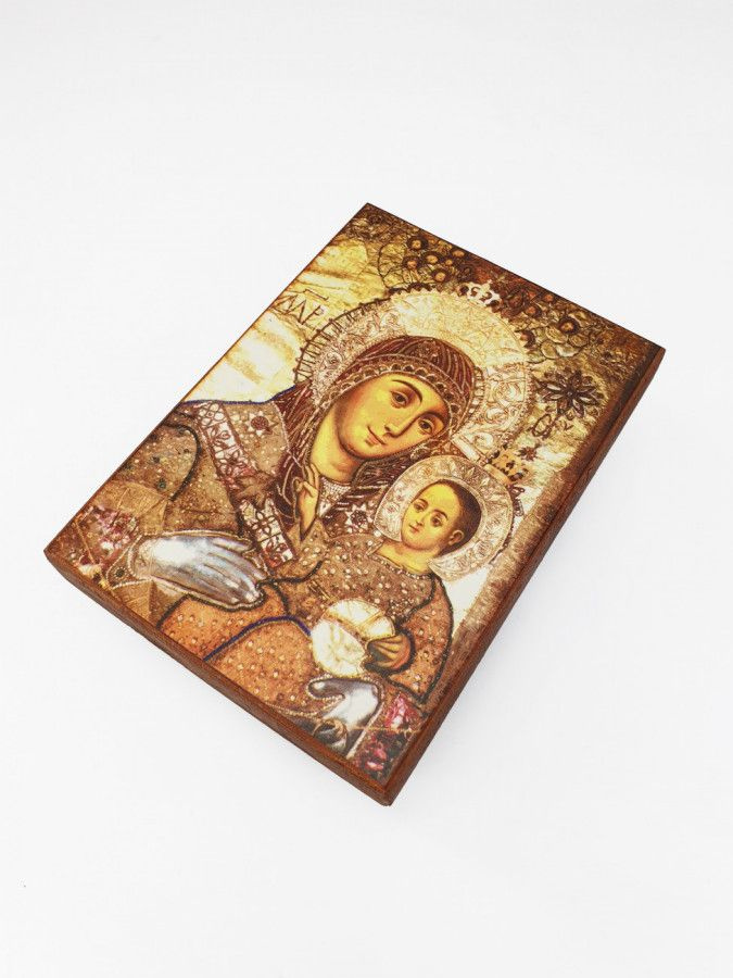 Икона Пресвятой Богородицы Вифлеемская, под старину, 10х13 см  #1