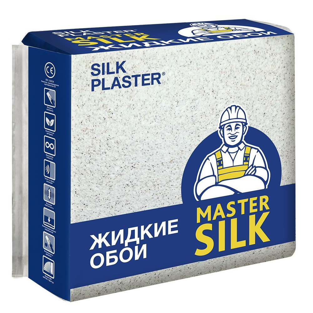 SILK PLASTER Жидкие обои, 0,7 кг, светло-желтый #1