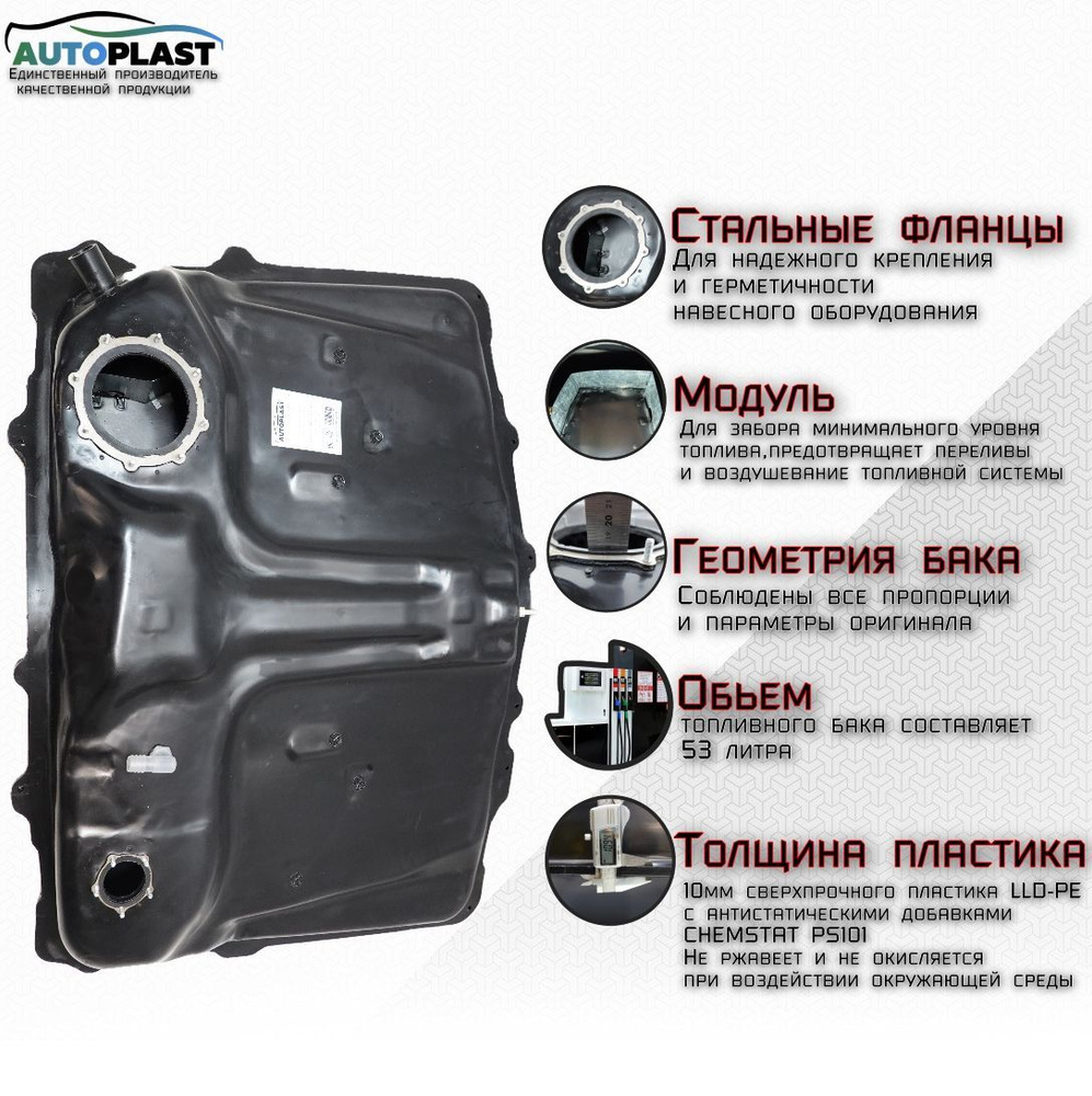 AUTOPLAST Топливный бак для Toyota RAV4 II поколение 2000-2005гг. Литой арт. PFT41LTR2  #1