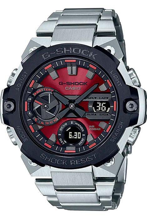 Противоударные мужские часы на солнечной батарее Casio G-Shock GST-B400AD-1A4 с Bluetooth (Блютуз)  #1