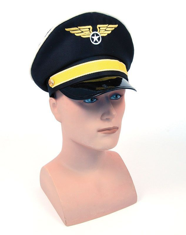 Карнавальная шляпа пилота  р.56/фуражка пилота #1