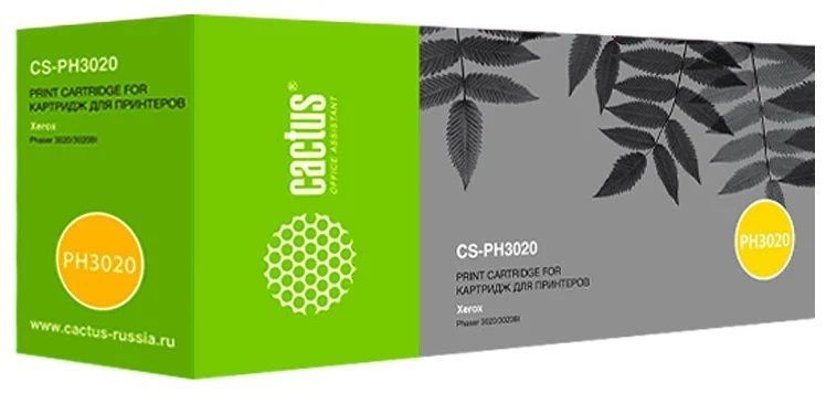 Картридж Cactus CS-PH3020, черный, для лазерного принтера XEROX Phaser 3020/WC3025, (1500 стр.)  #1