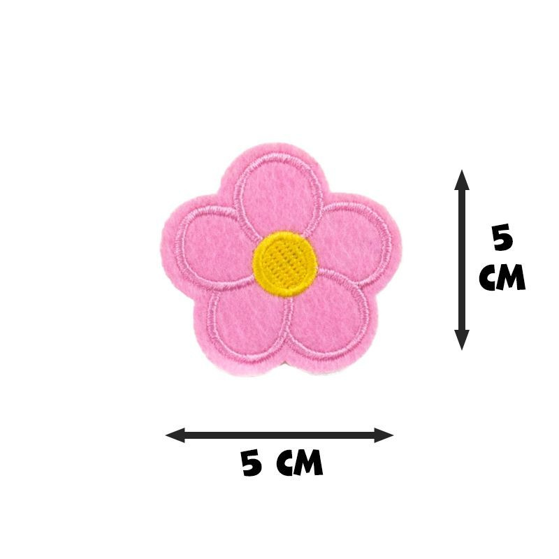 ТЕРМОАППЛИКАЦИЯ НА ОДЕЖДУ "ЦВЕТОК", 5х5 см, розовый #1
