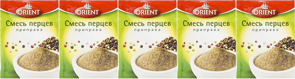 Смесь перцев Orient 4 перца горошек, комплект: 5 упаковок по 10 г  #1