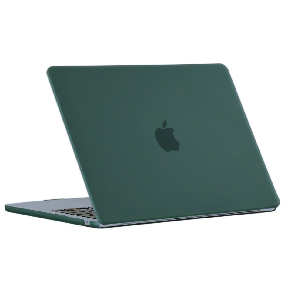 Чехол MacBook Pro 13 A1278 (2009-2011) прозрачный пластик матовый бренд BRONKA (тёмно-зеленый)  #1