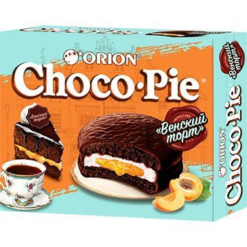 Бисквитное пирожное Orion Choco Pie / Венский торт 1 пачка 360 г #1
