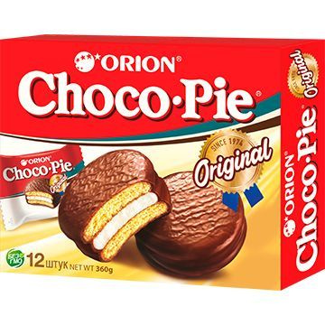 Бисквитное печенье Orion Сhoco Pie Original / Оригинальный 1 пачка 360 г  #1