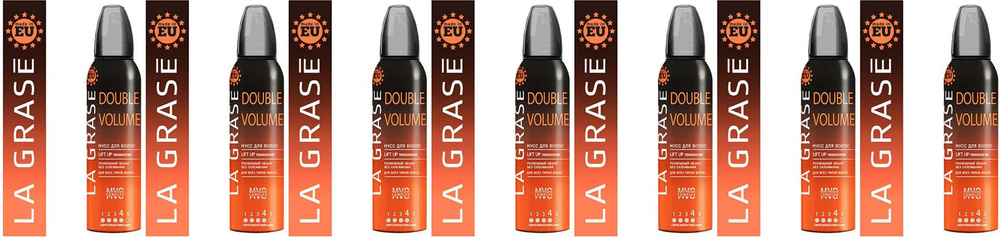 Мусс для укладки волос La Grase Double Volume, комплект: 7 упаковок по 150 мл  #1