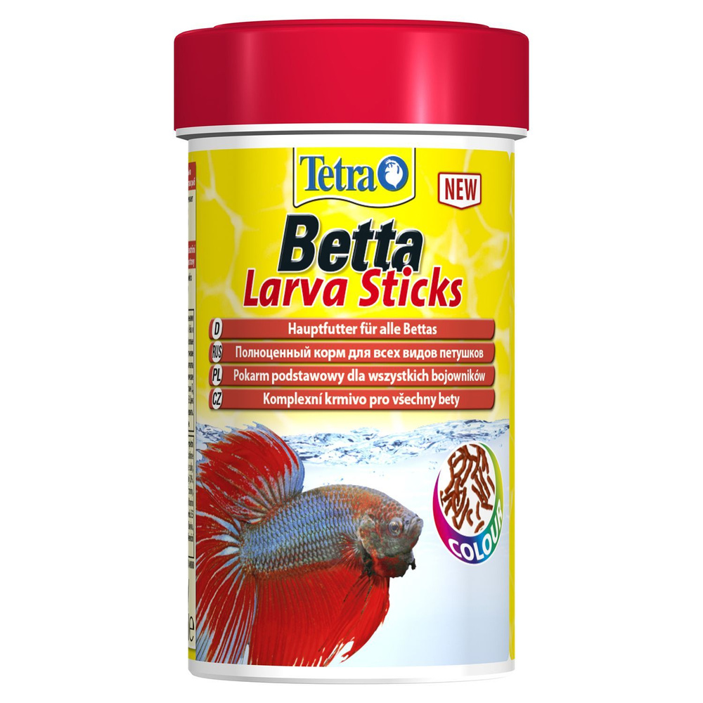 TetraBetta LarvaSticks корм в форме мотыля для петушков и других лабиринтовых рыб 100 мл  #1