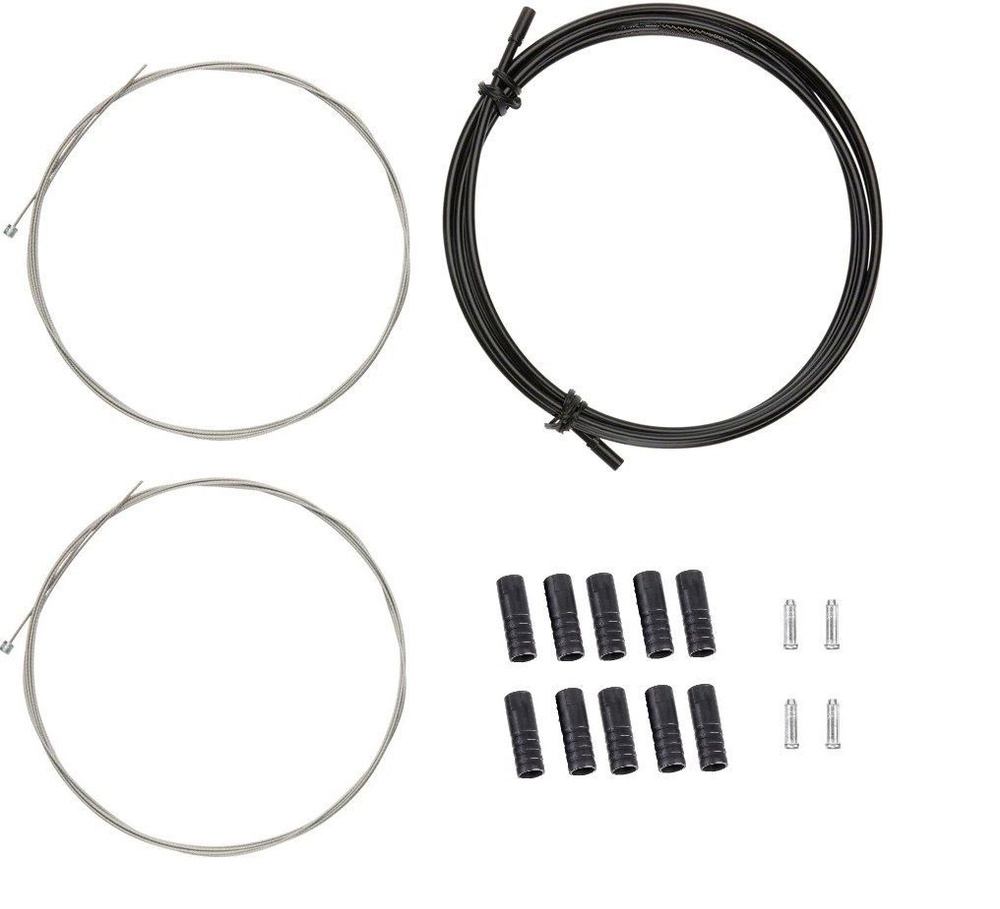 Комплект оплетка переключения 3 метра + трос переключения 2 шт Bikebox, с наконечниками  #1