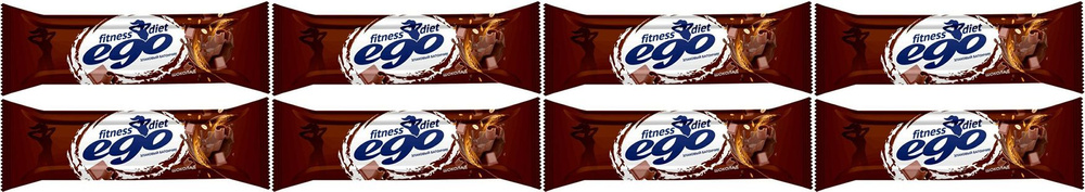 Батончик злаковый Ego fitness темный шоколад с витаминами-железом, комплект: 8 упаковок по 27 г  #1