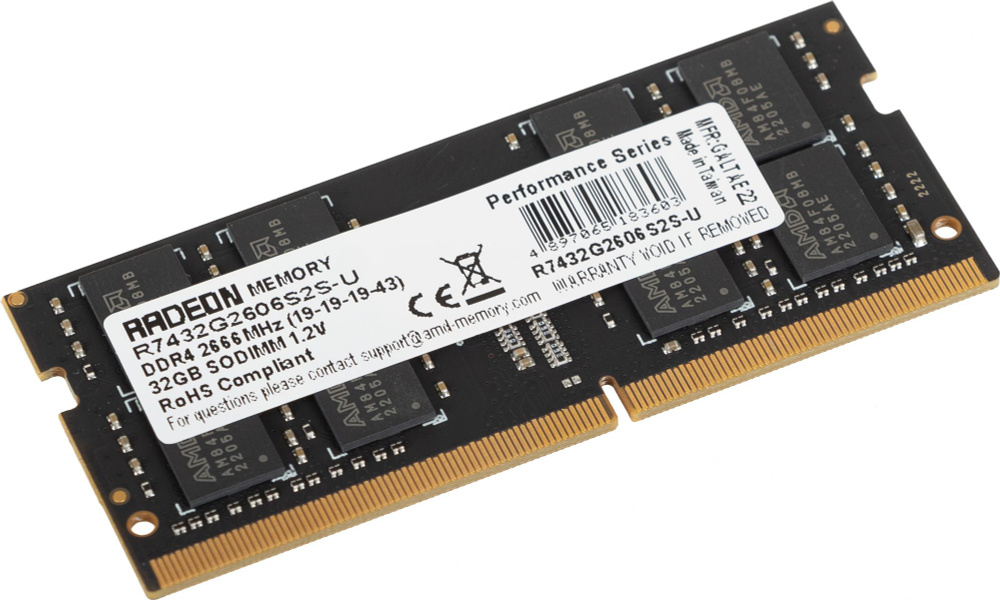 AMD Оперативная память R7 Performance R7432G2606S2S-U 1x32 ГБ (R7432G2606S2S-U) #1