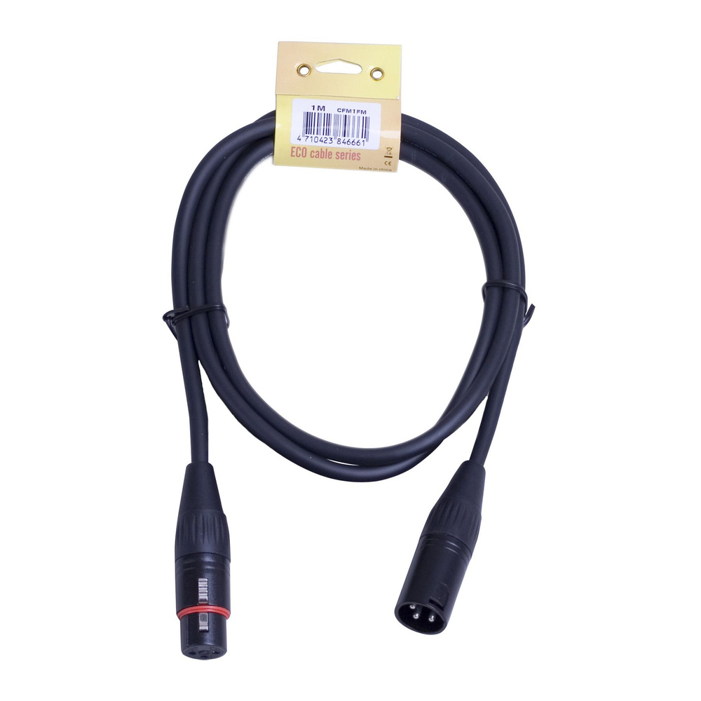 Superlux Аудиокабель XLR/XLR, 1 м, черный #1