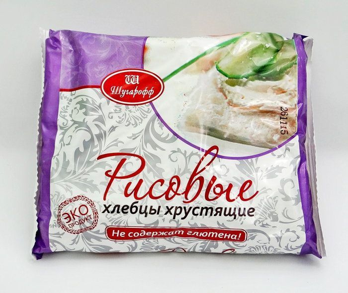 Хлебцы Шугарофф без глютена рисовые, 75г #1
