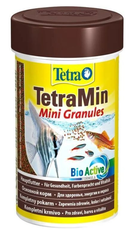 TetraMin Mini Granules корм в mini гранулах для молоди и мелких рыб 100 мл  #1