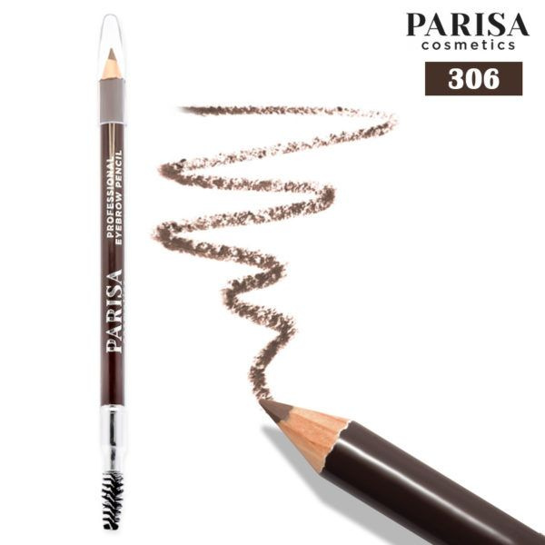 Карандаш для бровей Parisa Cosmetics Master Shape, №306, Шоколадно-коричневый  #1