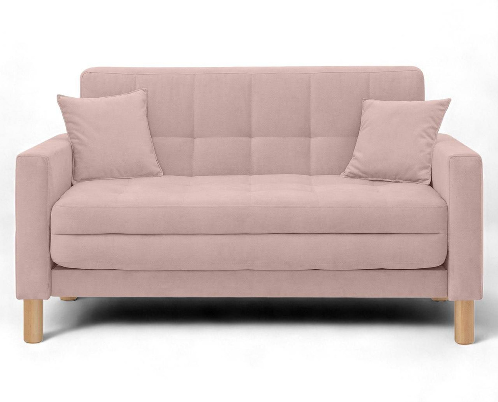 STORYstyle Диван-кровать ОСТИН, механизм Односекционный МТД, 139х80х81 см,розовый, темно-розовый  #1