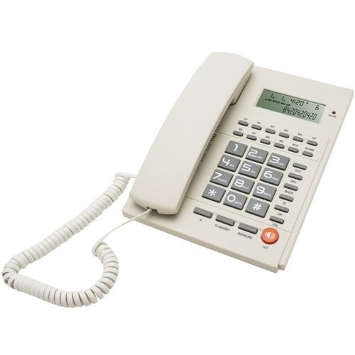 Телефон проводной Ritmix RT-420 белый телефонный аппарат #1