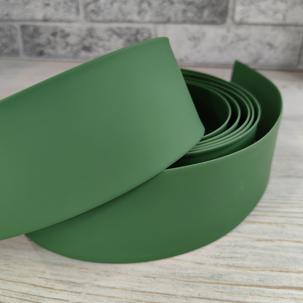 Uniel/Термоусадочная трубка/флористический рукав 35/17мм цвет травяной зеленый (5м)  #1