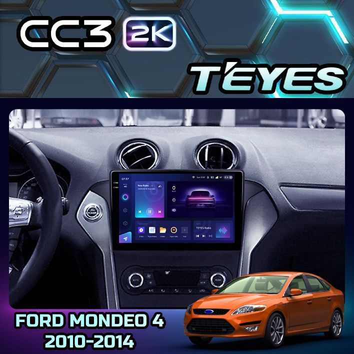 Магнитола Ford Mondeo 4 2010-2014 Teyes CC3 2K 4/64GB, штатная магнитола, 8-ми ядерный процессор, QLED #1